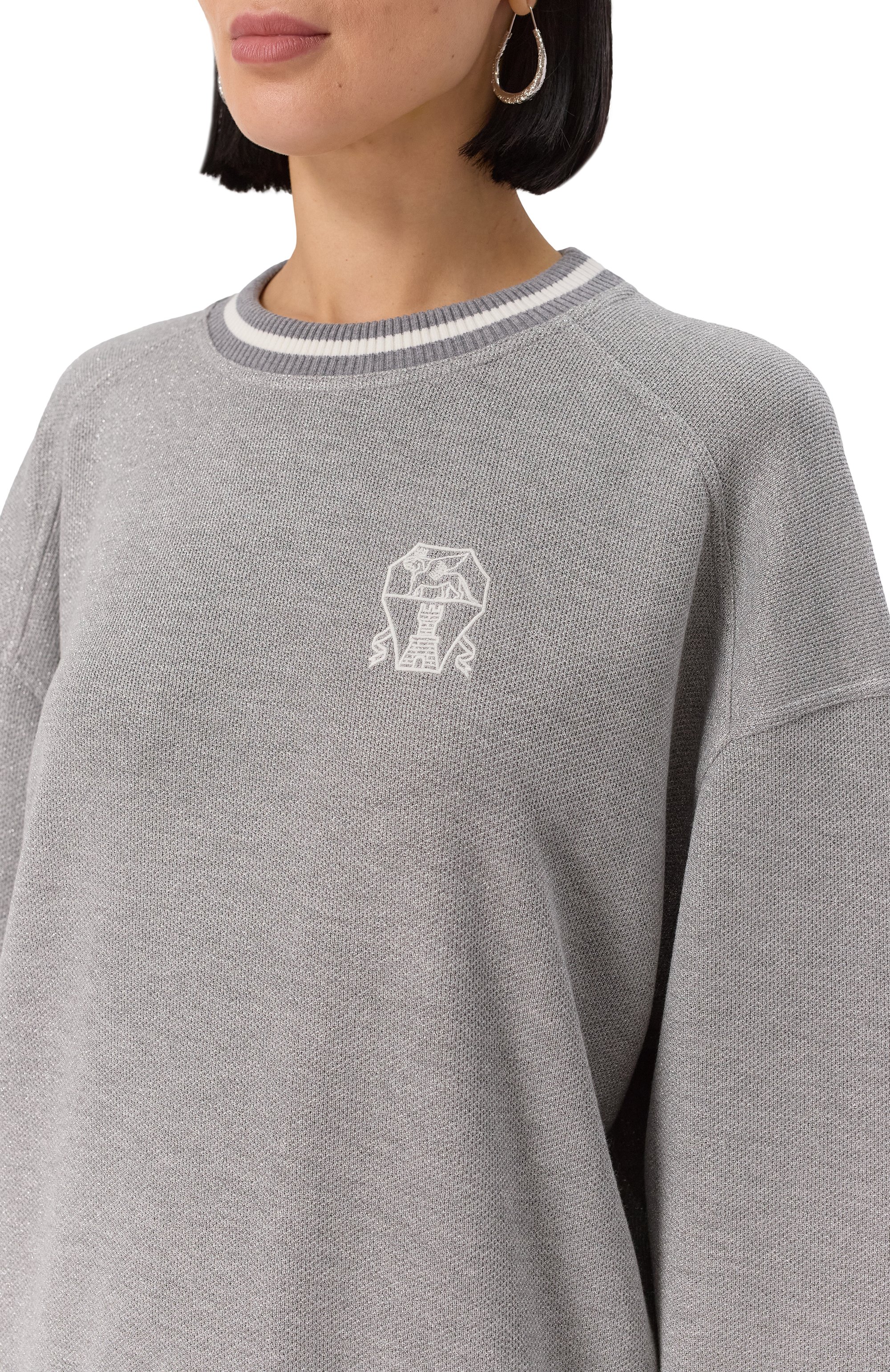 Свитшот из вискозы и хлопка BRUNELLO CUCINELLI, арт. MP930SN900, фото 5