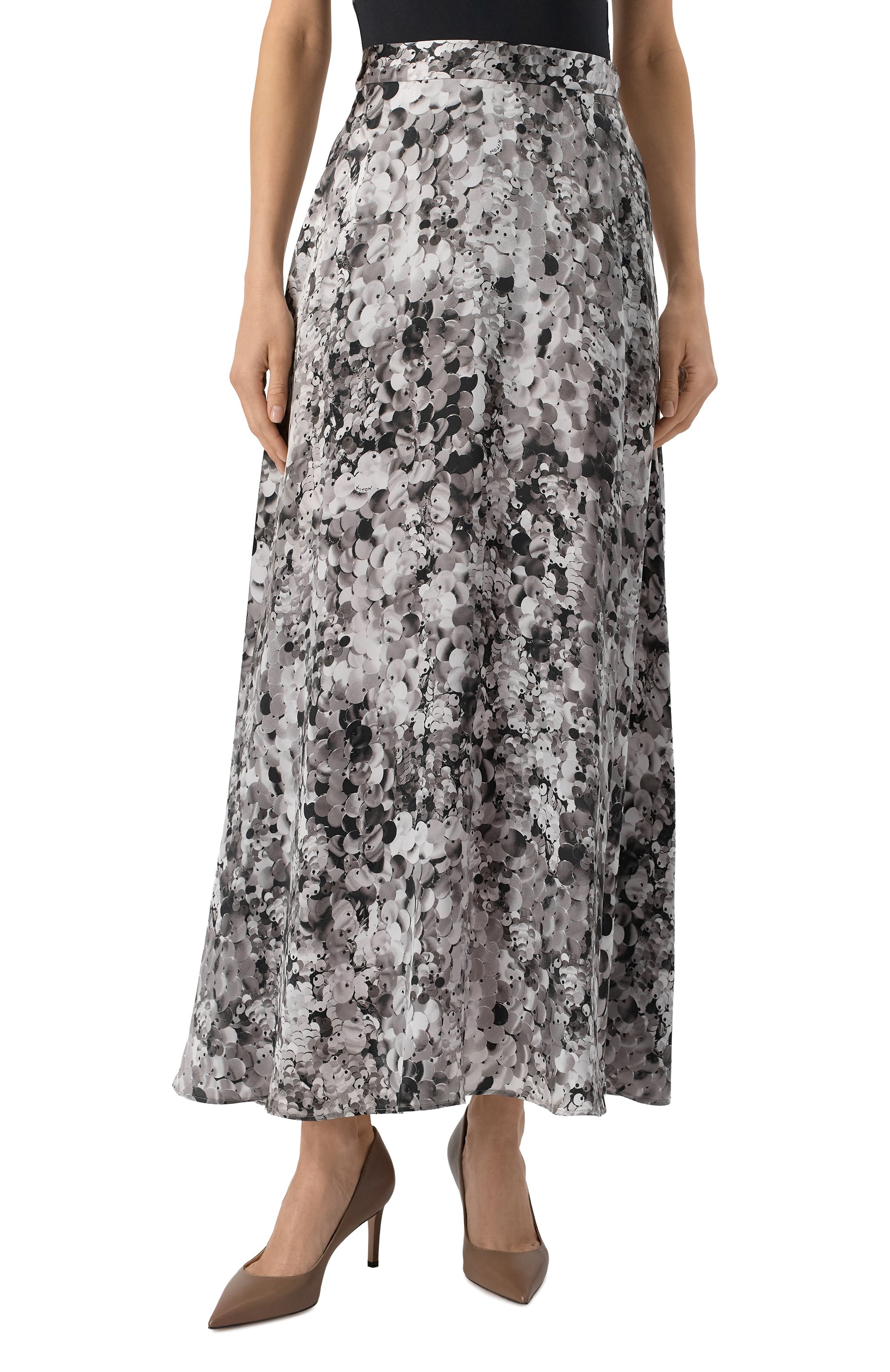 Шелковая юбка KITON, арт. D58211K0585G01, фото 3