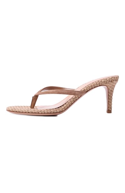 Замшевые мюли calypso 70 GIANVITO ROSSI бежевого цвета по цене 85900 руб., арт. G11260.70RIC.CBLCMNA, фото 4 Замшевые мюли calypso 70 GIANVITO ROSSI, арт. G11260.70RIC.CBLCMNA, фото 4