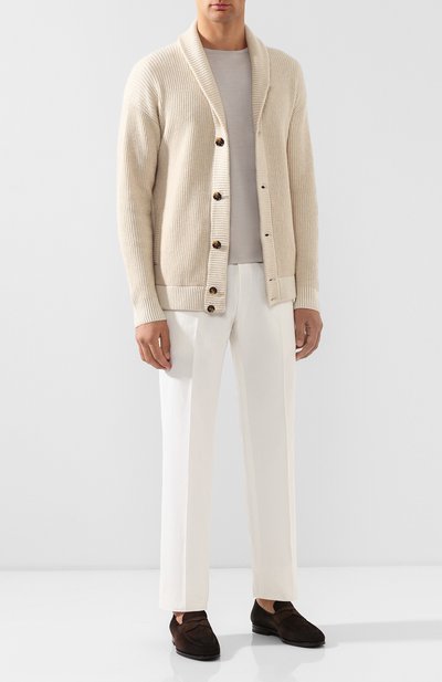 Брюки из смеси хлопка и льна LORO PIANA, арт. FAB9001, фото 2