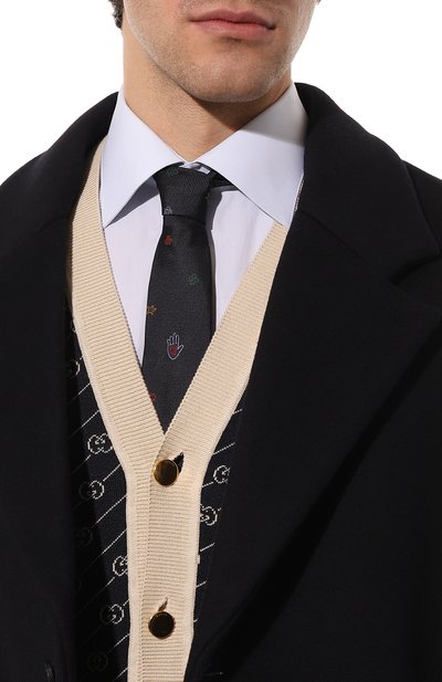 Шелковый галстук GUCCI, арт. 624090 4E002, фото 2