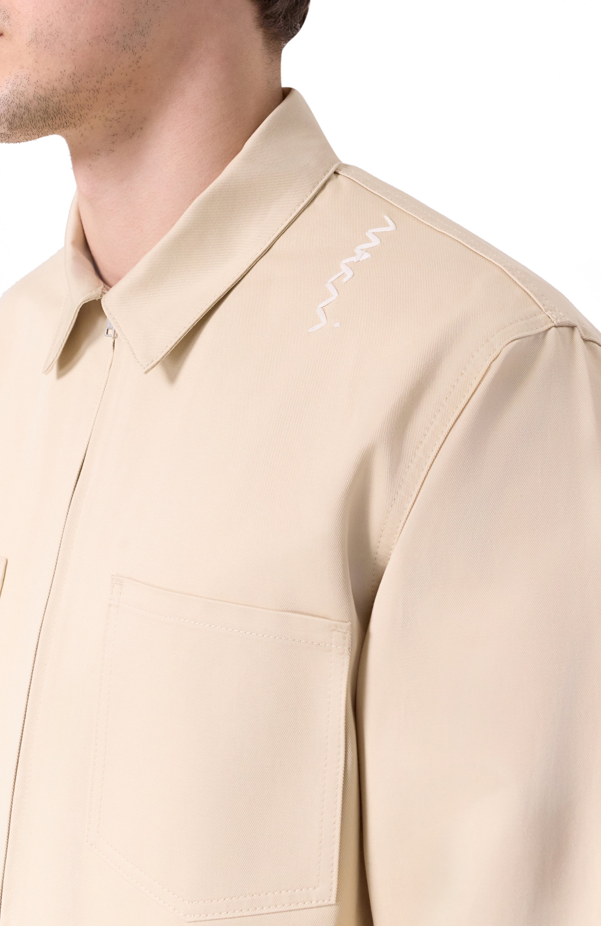 Хлопковая куртка-рубашка MARNI, арт. CUMU0297S0/UTC311, фото 5