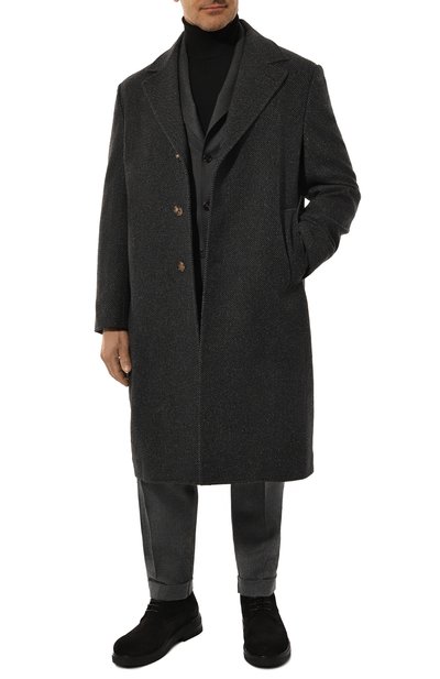 Пальто из шерсти и  шелка BRUNELLO CUCINELLI, арт. MY4429136, фото 3