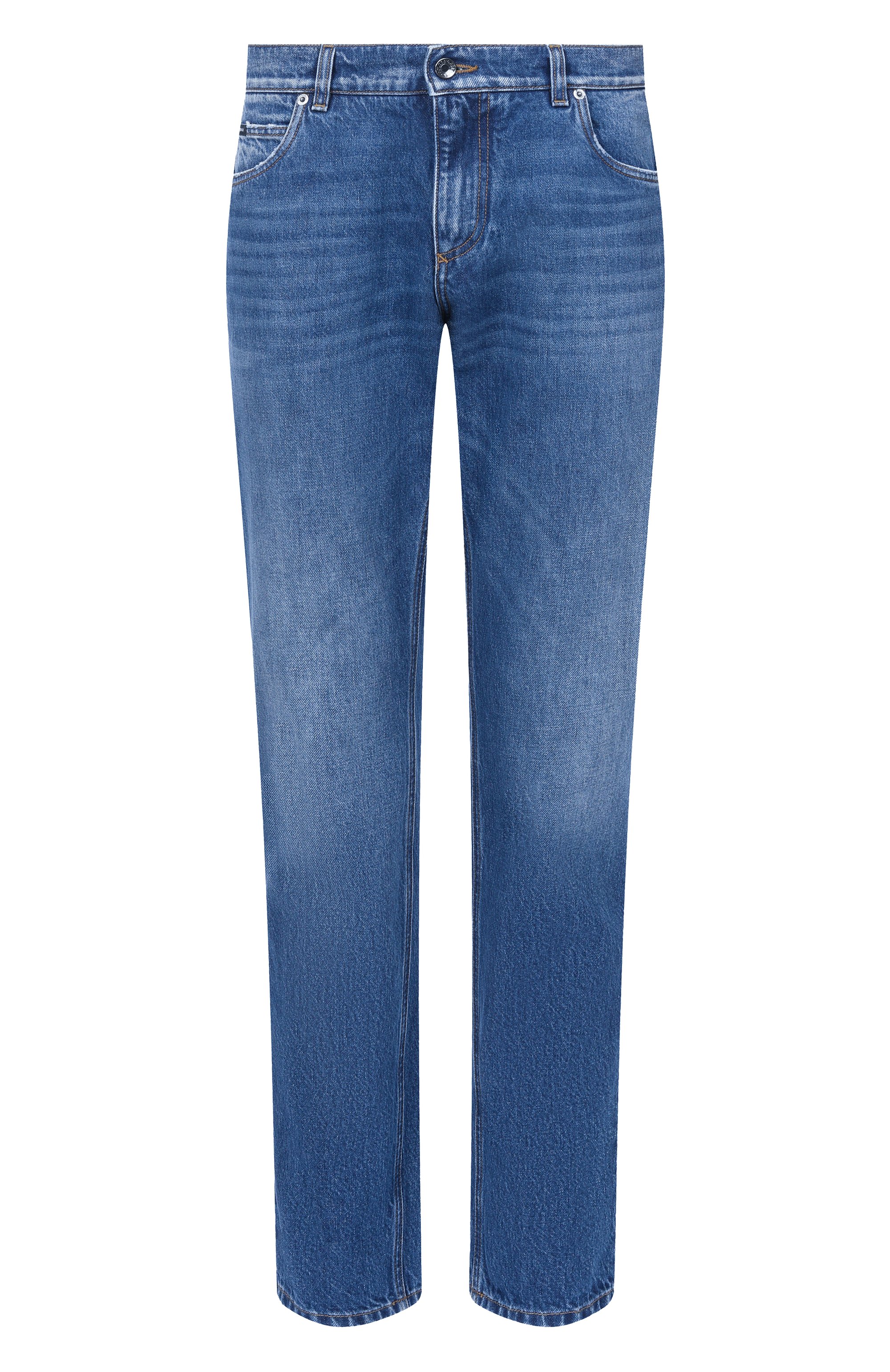 Джинсы regular DOLCE & GABBANA синего цвета по цене 85850 руб., арт. GYJCCD/G8NZ5, фото 1 Джинсы regular DOLCE & GABBANA, арт. GYJCCD/G8NZ5, фото 1