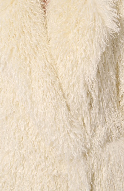 Шуба из экомеха Giuseppe di Morabito 03PFC0045 03308 Кремовый  03PFC0045 03308 Фото 5