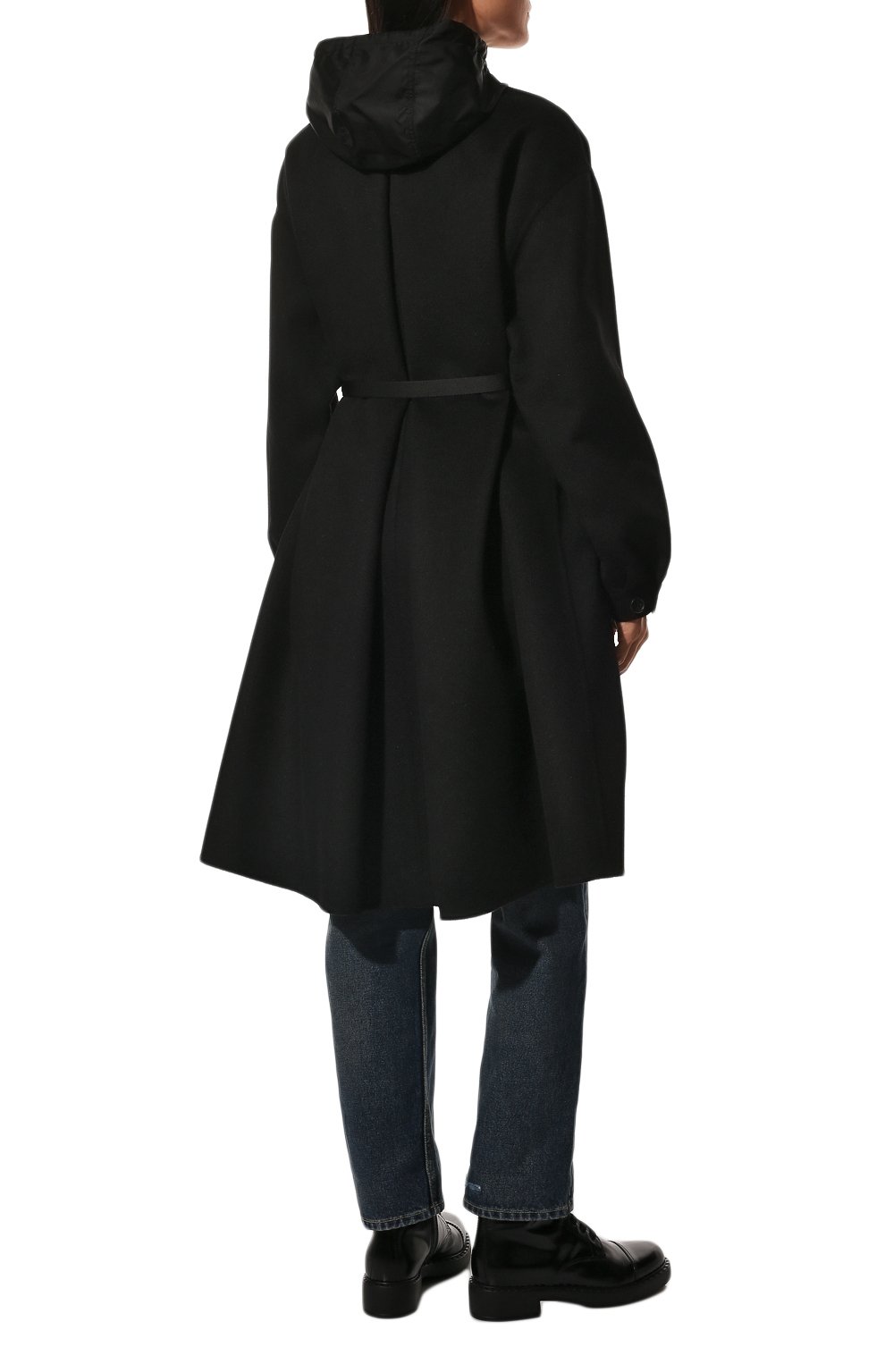 Шерстяное пальто PRADA, арт. P608PH-1ZWN-F0002-221, фото 4