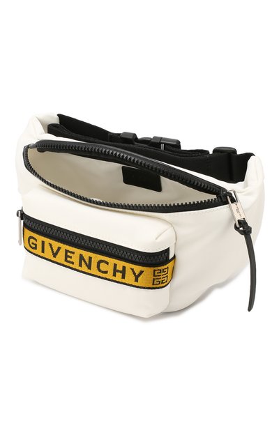 Текстильная поясная сумка 4g GIVENCHY белого цвета по цене 65900 руб., арт. BK5037K0JG, фото 4 Текстильная поясная сумка 4g GIVENCHY, арт. BK5037K0JG, фото 4