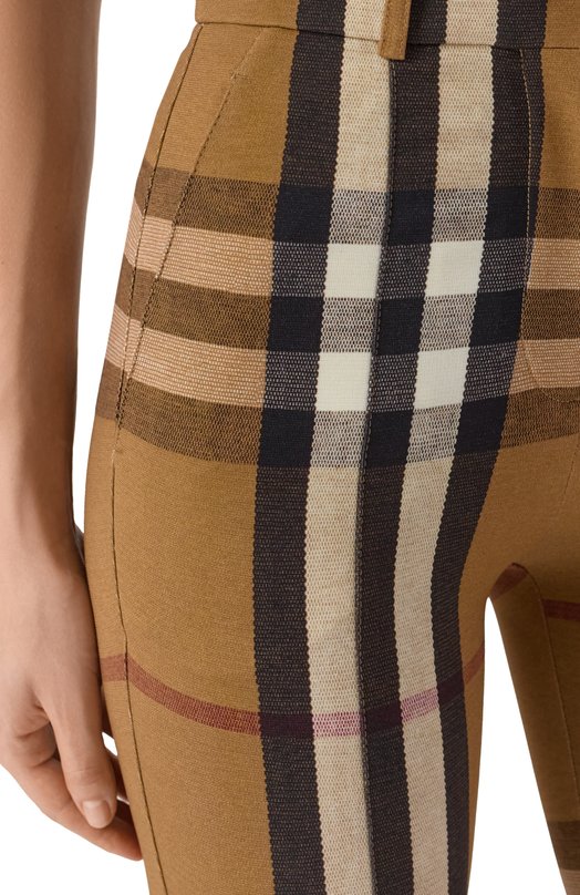 Брюки из вискозы Burberry 4566766 A8492 Коричневый  4566766 A8492 Фото 5
