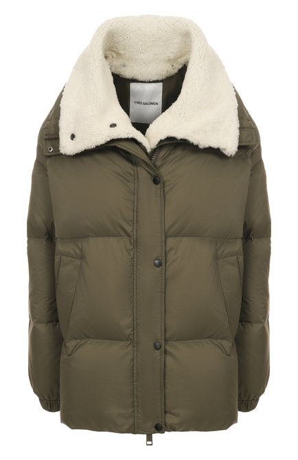 Женская пуховик с отделкой из овчины YVES SALOMON, арт. M02380/J04W