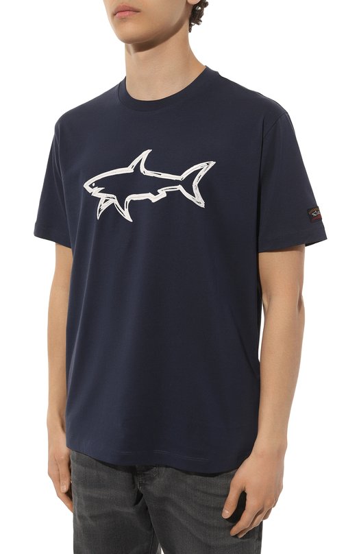 Хлопковая футболка Paul&Shark 22411073 Синий  22411073 Фото 3