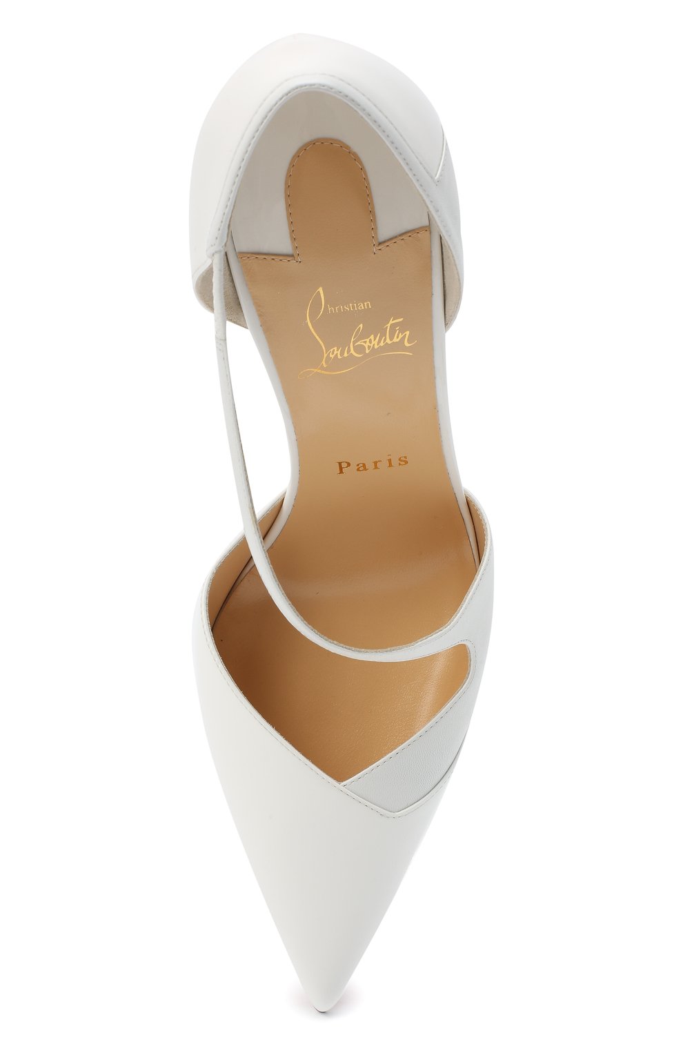 Кожаные туфли round and square 100 CHRISTIAN LOUBOUTIN, арт. round and square 100 patent/kid, фото 5