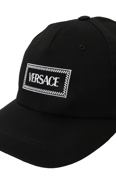 Хлопковая бейсболка VERSACE, арт. 1009910/1A08383, фото 4