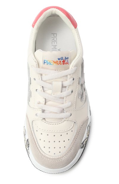 Кожаные кеды marc PREMIATA WILL BE кремового цвета по цене 21100 руб., арт. 28169423/MARC/27-35, фото 4 Кожаные кеды marc PREMIATA WILL BE, арт. 28169423/MARC/27-35, фото 4