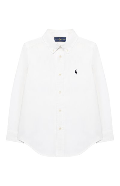Хлопковая рубашка с воротником button down RALPH LAUREN, арт. 322600259