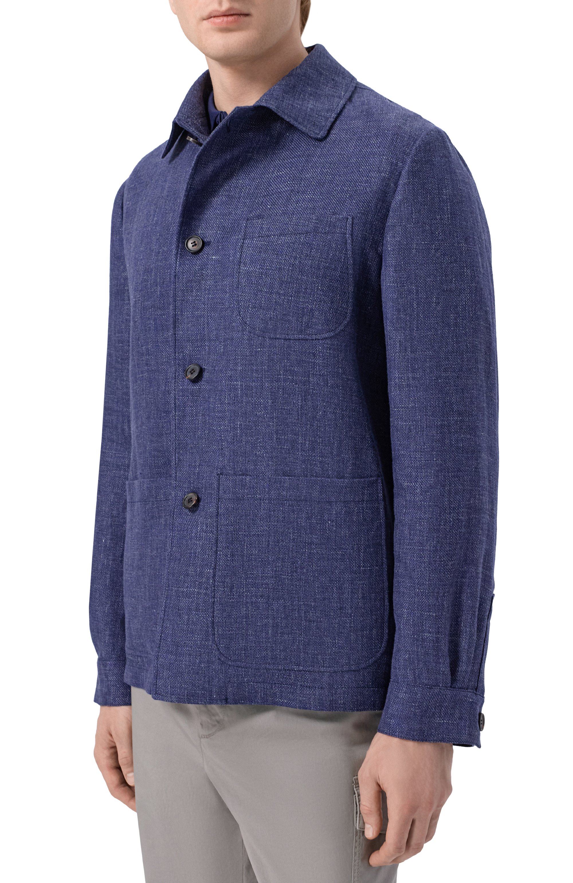 Пиджак изо льна и шерсти CORNELIANI, арт. 27XL50/2718258, фото 3