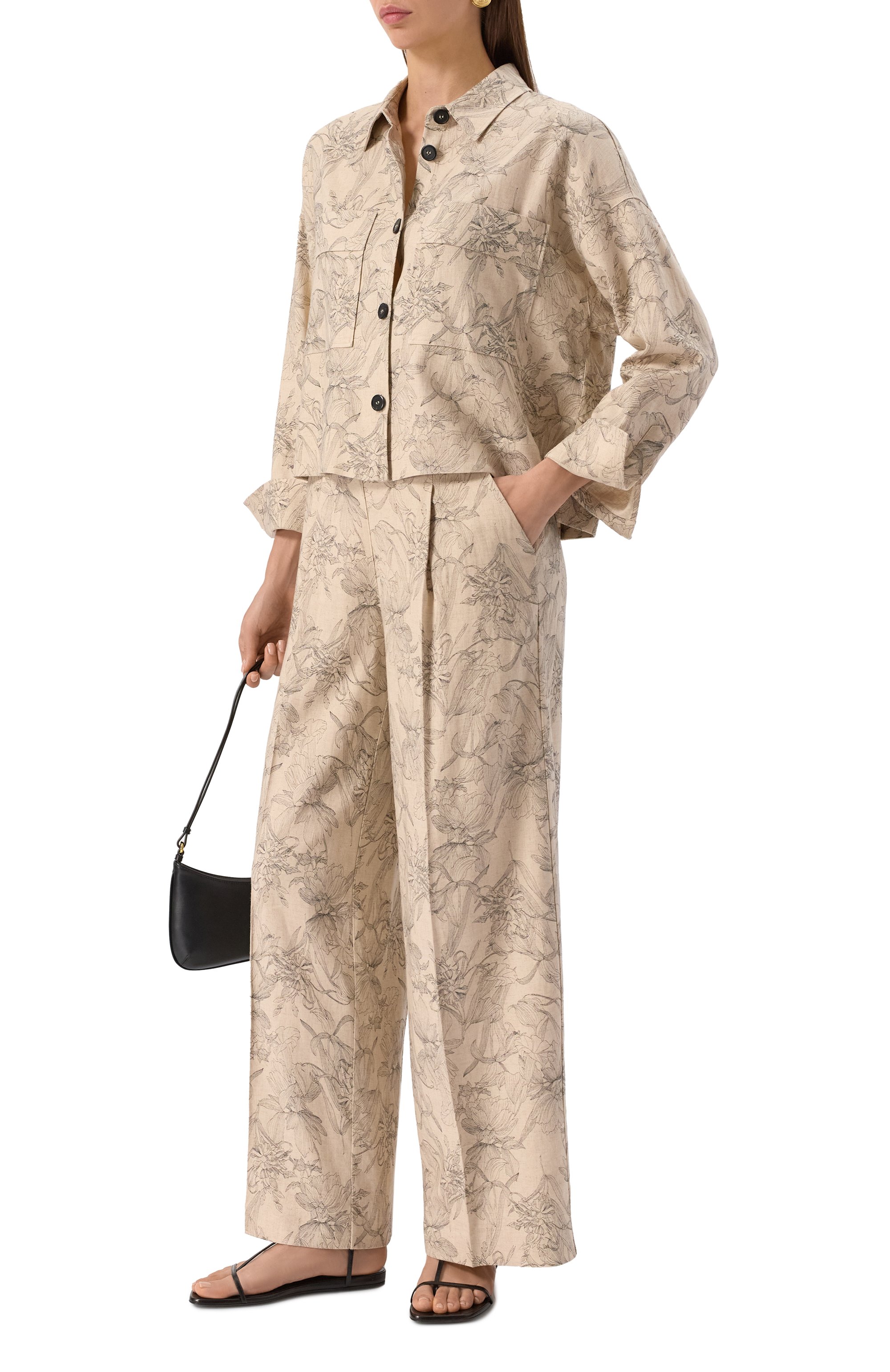 Брюки из вискозы и льна WINDSOR, арт. 52 DH456HV 10019671/30046397, фото 2