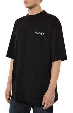 Хлопковая футболка VERSACE, арт. 1010637/1A07701, фото 3