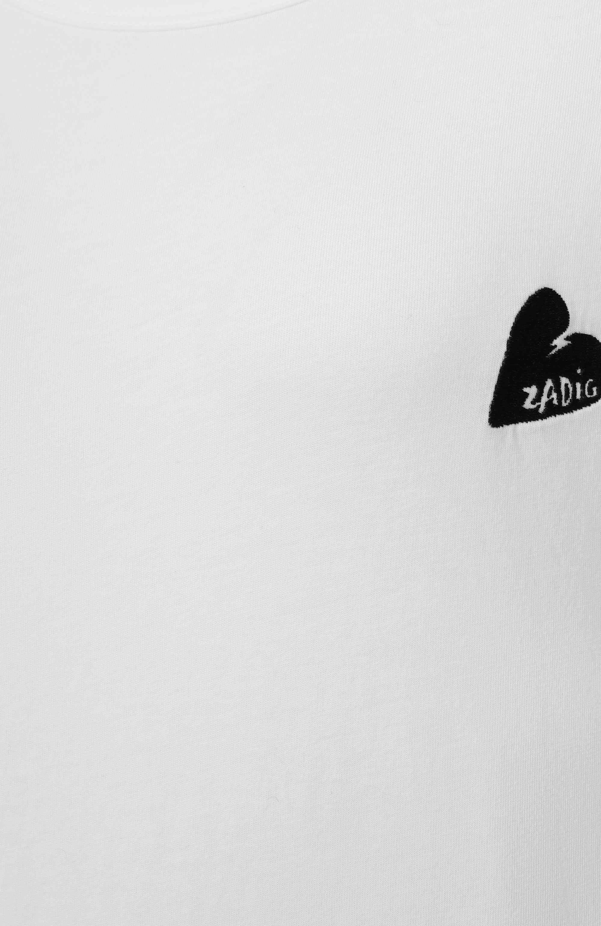 Хлопковая футболка ZADIG AND VOLTAIRE, арт. JWTS02781, фото 6