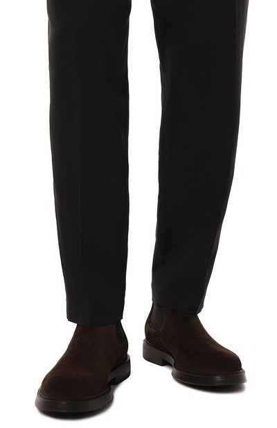 Замшевые челси DOUCAL'S, арт. DU1384BRUXUF009T, фото 3