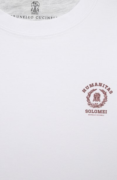 Хлопковая футболка BRUNELLO CUCINELLI, арт. B0T61T104A, фото 3