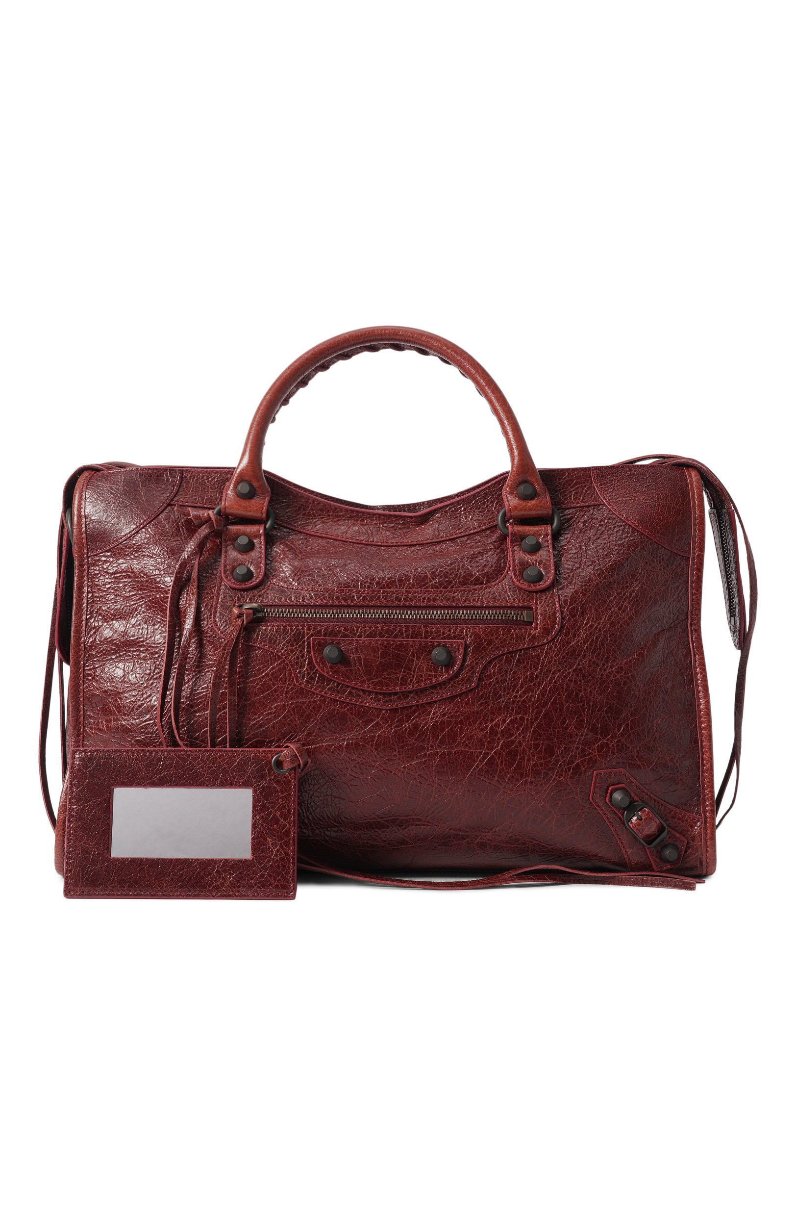 Сумка le city medium BALENCIAGA бордового цвета по цене 399500 руб., арт. 865760/2ACFH, фото 7 Сумка le city medium BALENCIAGA, арт. 865760/2ACFH, фото 7