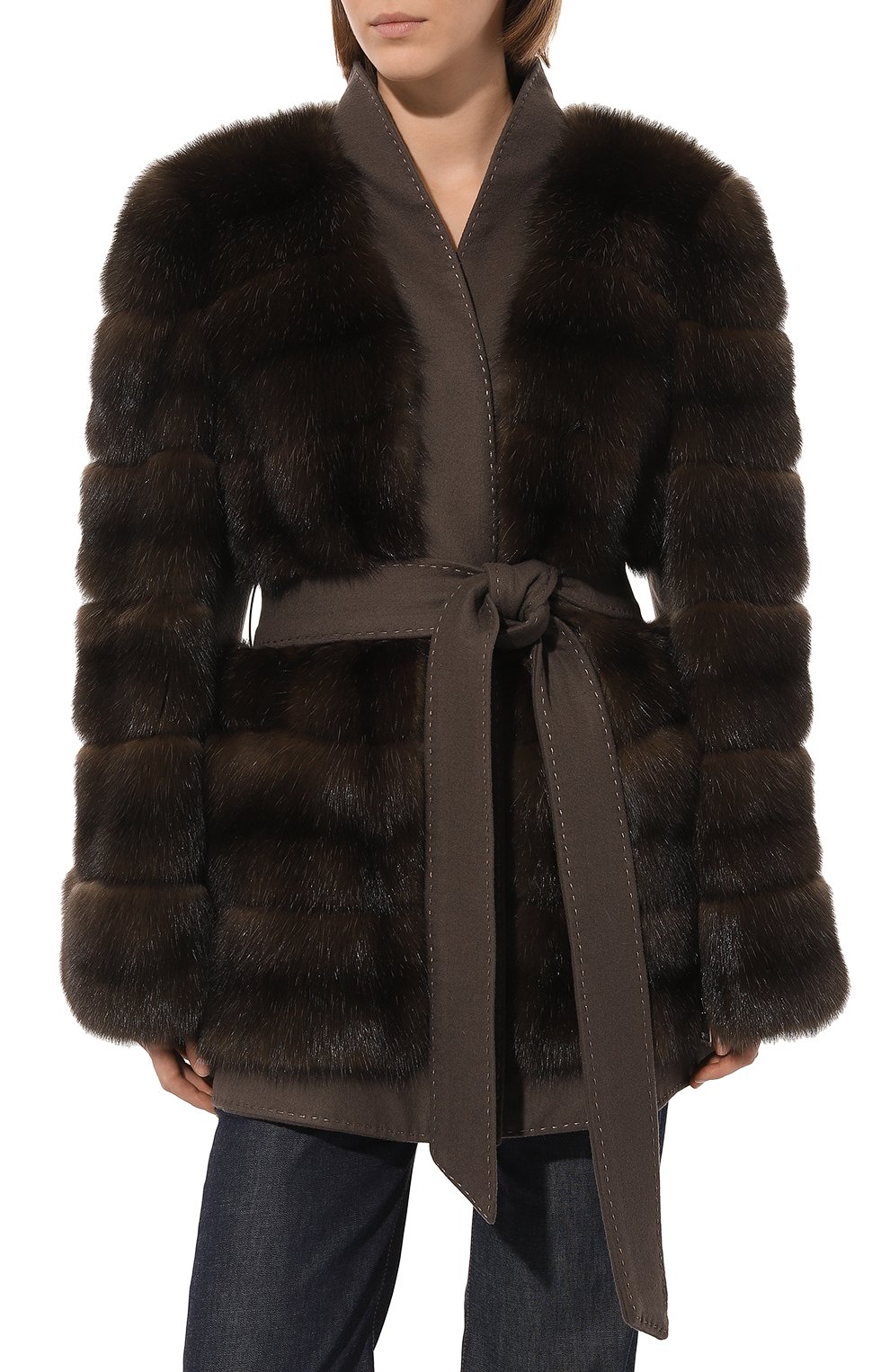 Шуба из меха соболя JULIA DILUA коричневого цвета по цене 2640000 руб., арт. 2022-0064, фото 3 Шуба из меха соболя JULIA DILUA, арт. 2022-0064, фото 3