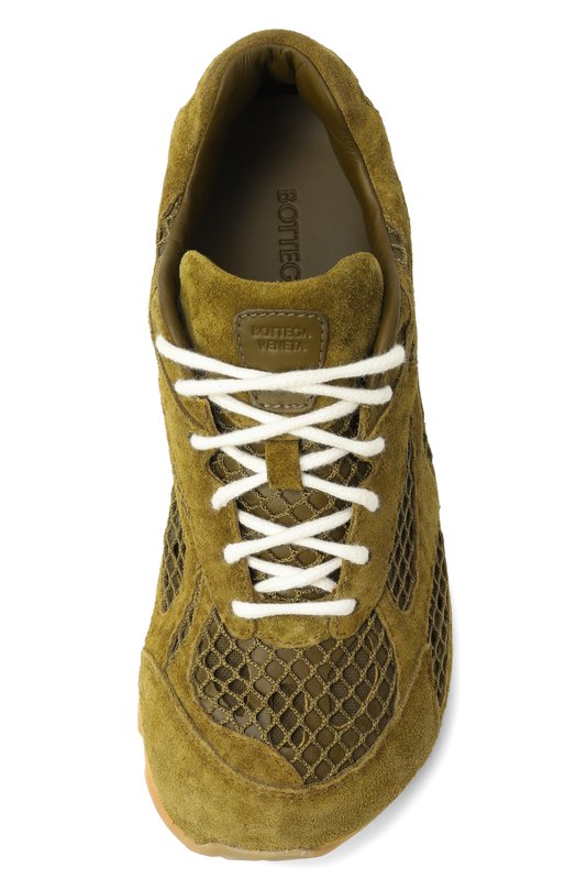Замшевые кроссовки Orbit Bottega Veneta 797306 V4JE1 Хаки  797306 V4JE1 Фото 6