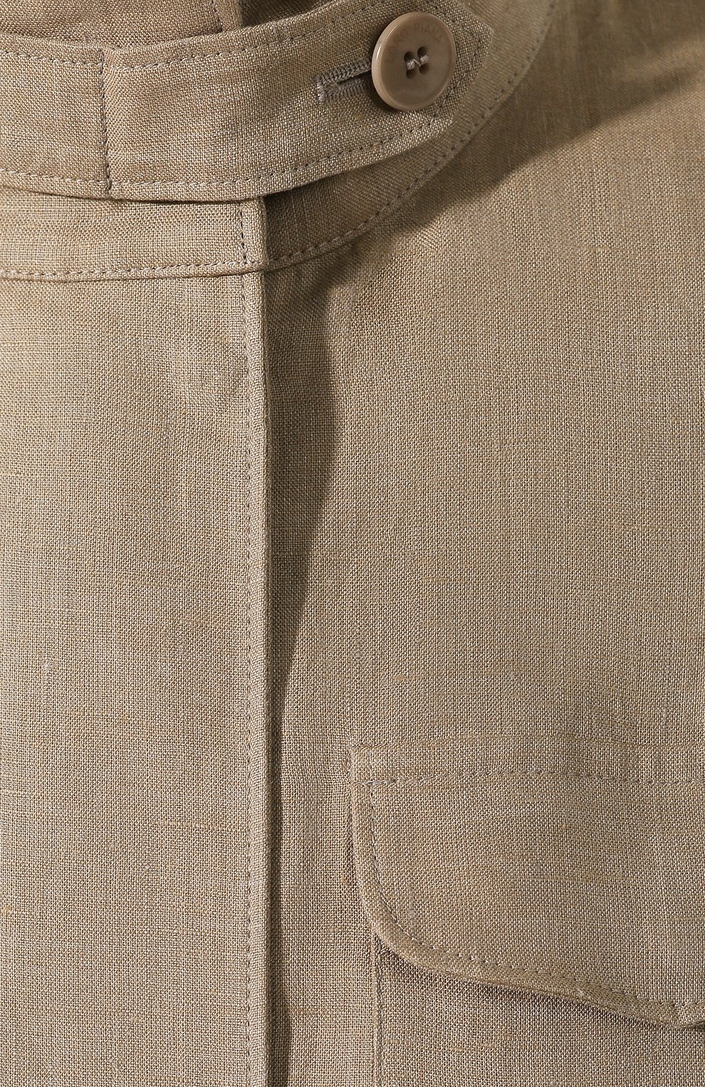 Льняная куртка LORO PIANA хаки цвета по цене 210500 руб., арт. FAF6362, фото 5 Льняная куртка LORO PIANA, арт. FAF6362, фото 5