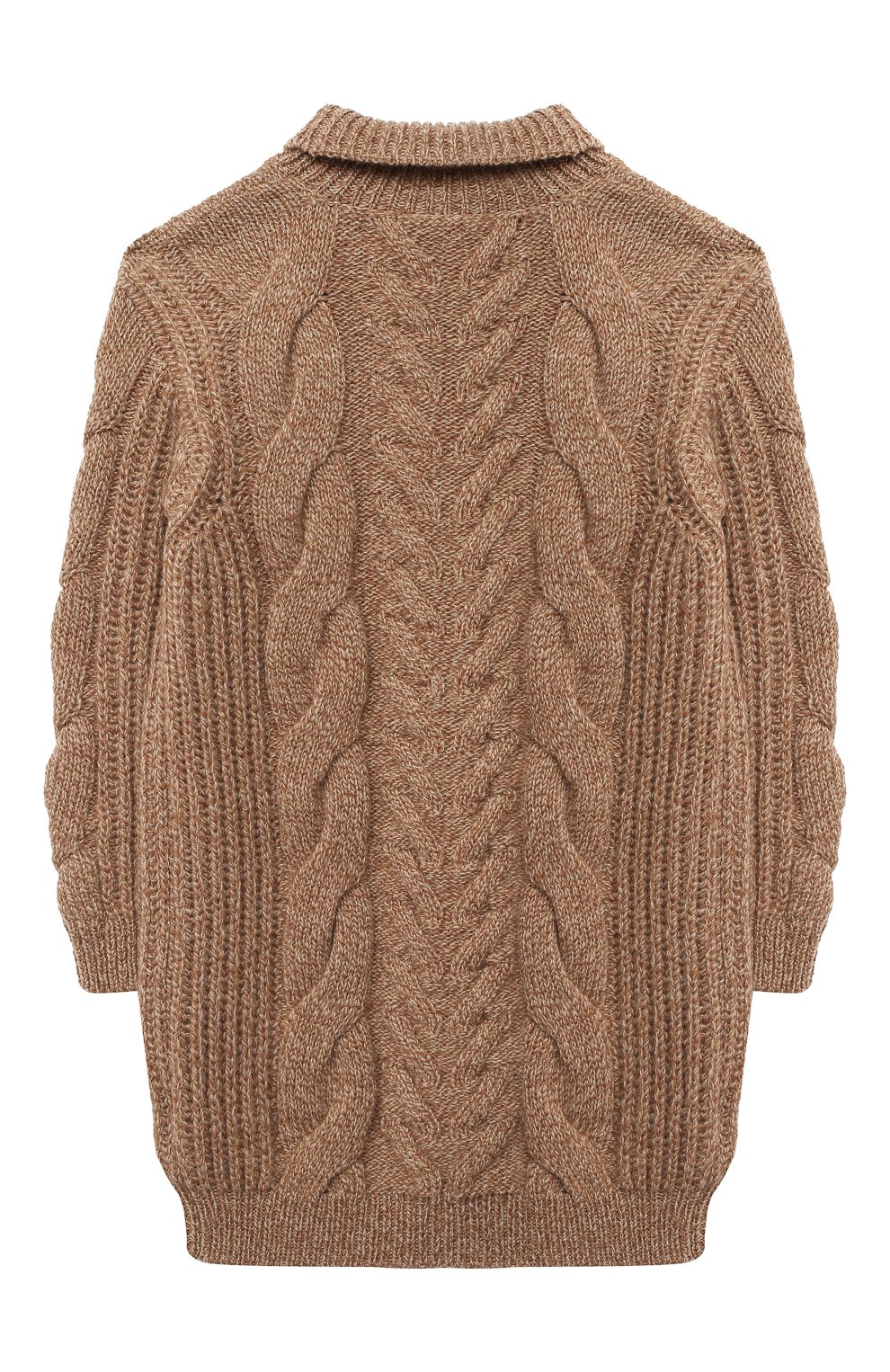 Шерстяное платье DOLCE & GABBANA коричневого цвета по цене 33300 руб., арт. L5KD20/JAM5V/2-6, фото 2 Шерстяное платье DOLCE & GABBANA, арт. L5KD20/JAM5V/2-6, фото 2