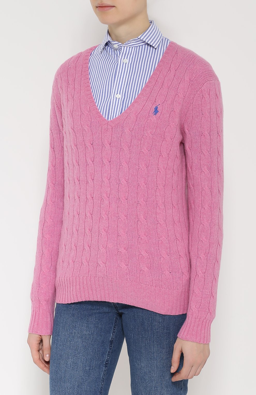 Пуловер фактурной вязки с v-образным вырезом POLO RALPH LAUREN, арт. V39/I0KMB/W9704, фото 3