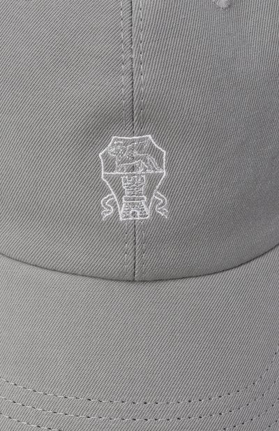 Хлопковая бейсболка BRUNELLO CUCINELLI, арт. B252DW322C, фото 3