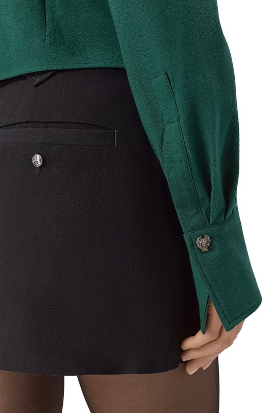 Шерстяная рубашка Enfants Riches Deprimes 120-556 Зелёный  120-556 Фото 5