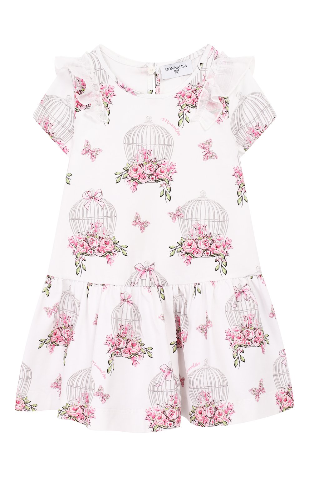 Хлопковое платье MONNALISA, арт. 313917, фото 1