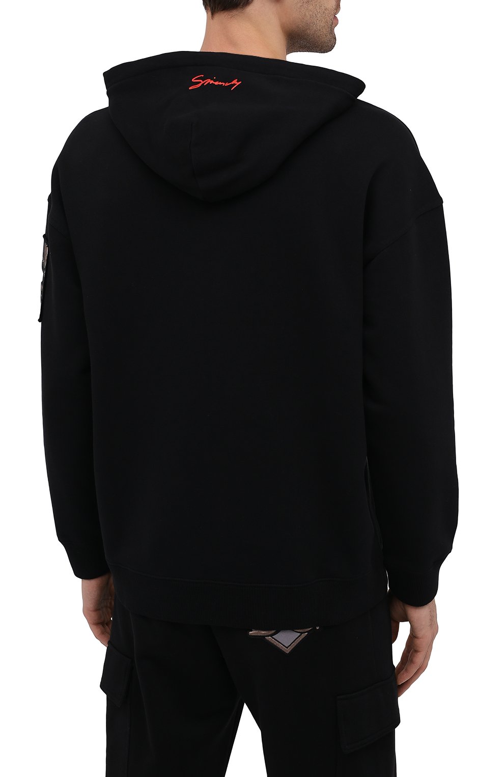 Хлопковое худи GIVENCHY, арт. BMJ08V30AF, фото 4