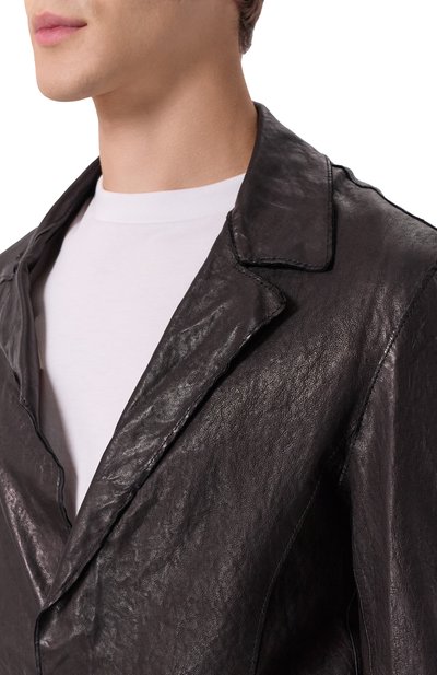 Кожаный пиджак NEVER ENOUGH, арт. MJL021, фото 5