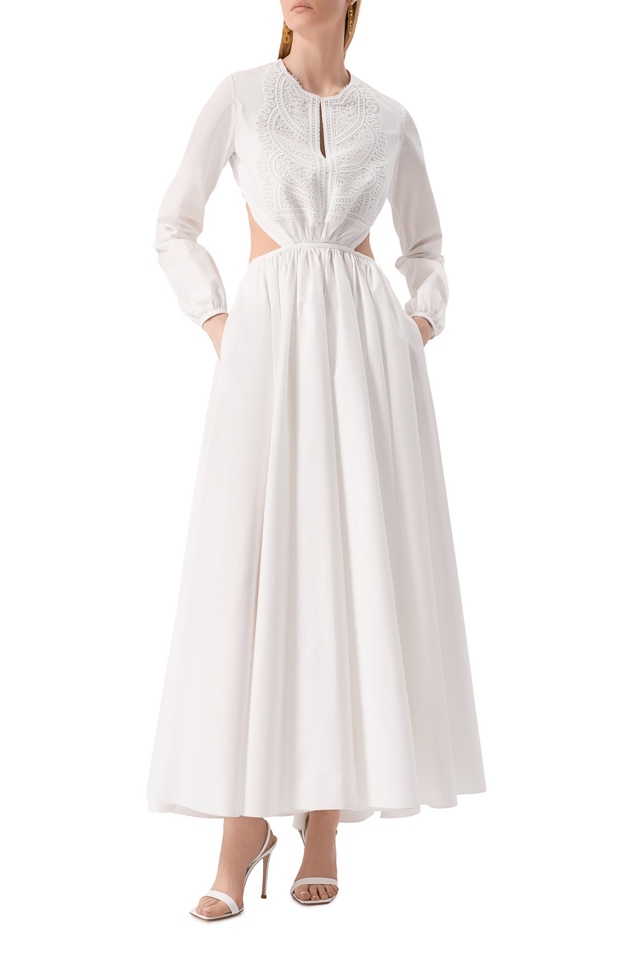 Хлопковое платье GIAMBATTISTA VALLI, арт. 25SSPVTE5164-40P0P, фото 3