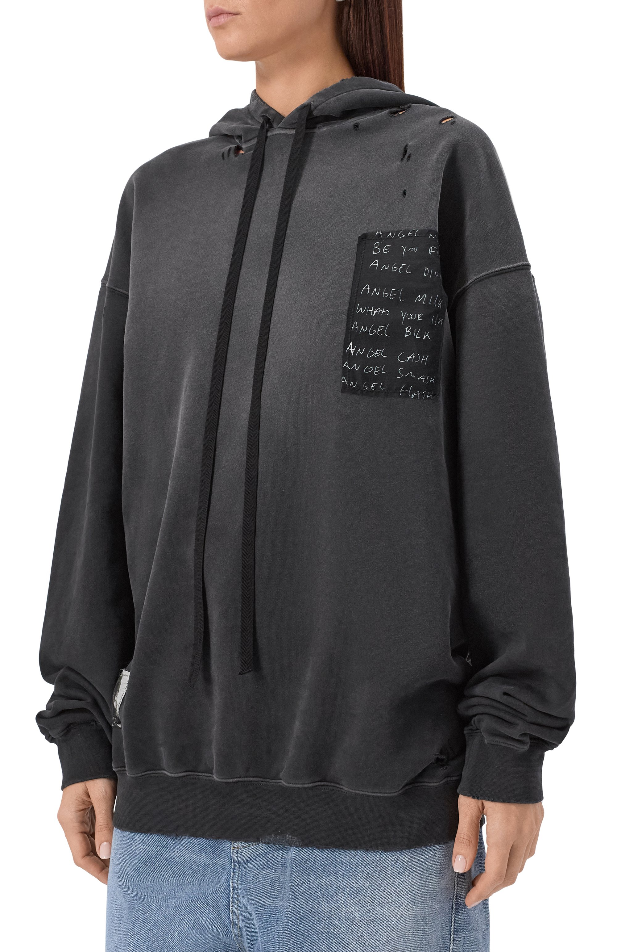 Хлопковое худи ANN DEMEULEMEESTER, арт. B0013229/FA639, фото 3