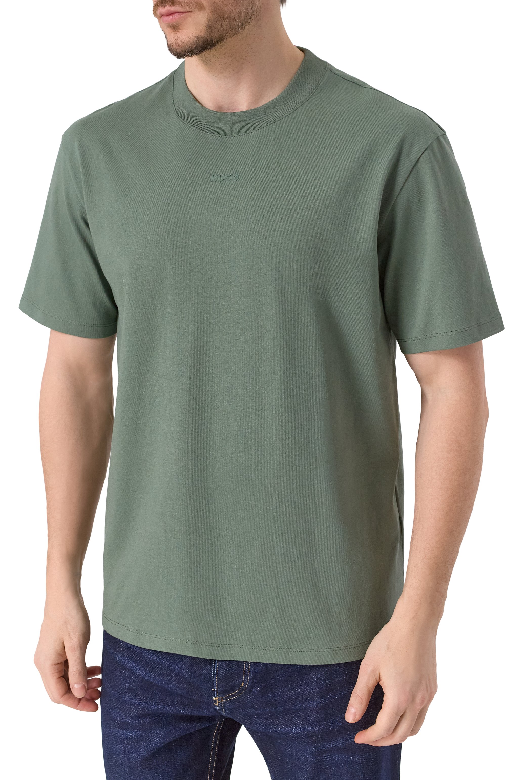 Хлопковая футболка HUGO, арт. 50488330, фото 3