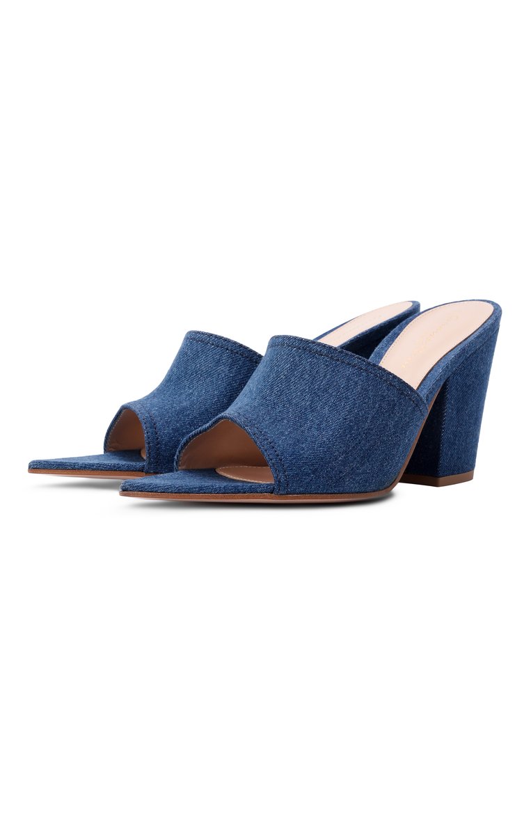 Текстильные мюли GIANVITO ROSSI, арт. G10042.85RIC.DEMMIDB, фото 1