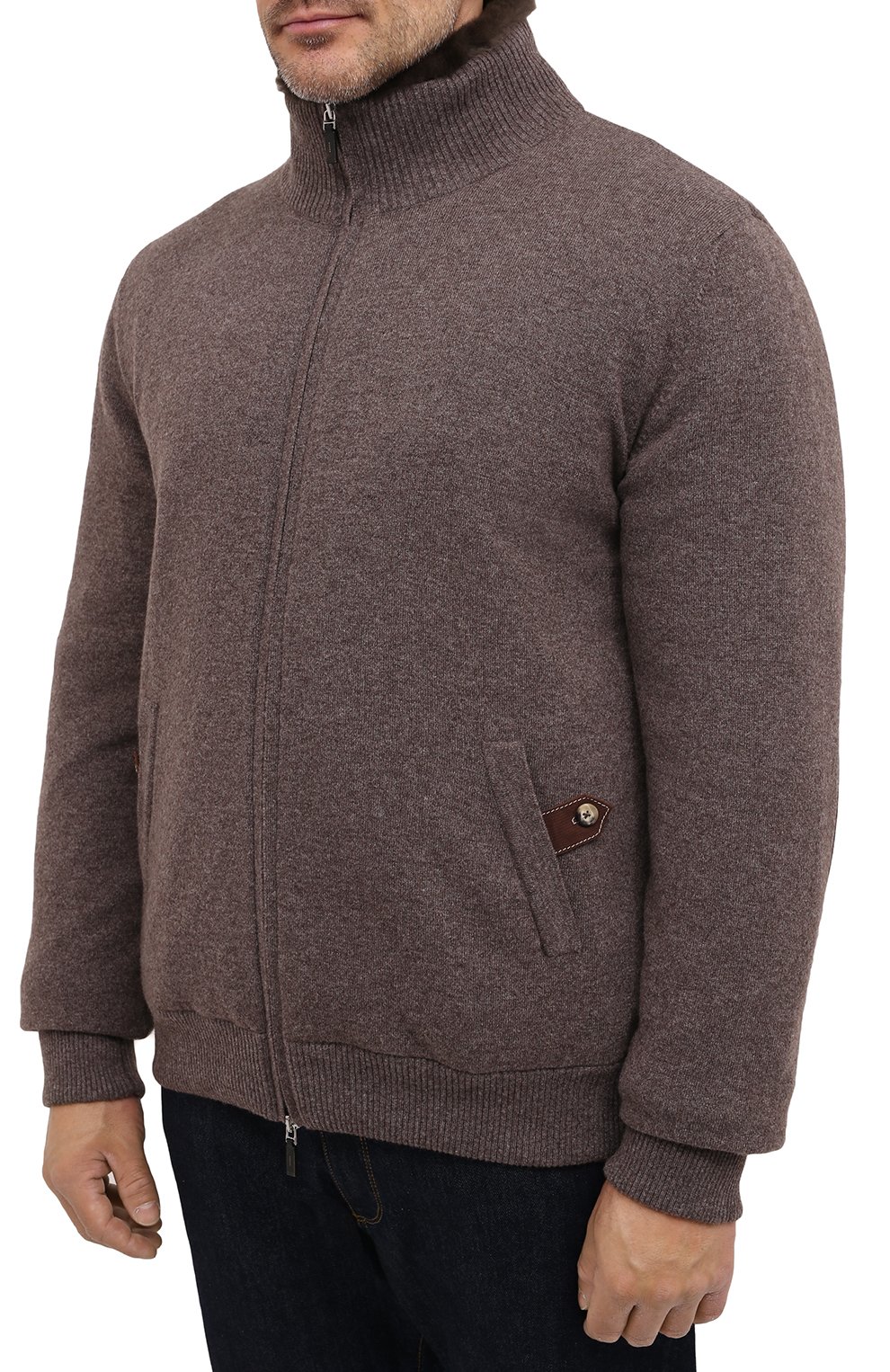 Кашемировый бомбер с подкладкой из меха бобра SVEVO, арт. 0140SA20/MP01/2/60-62, фото 3