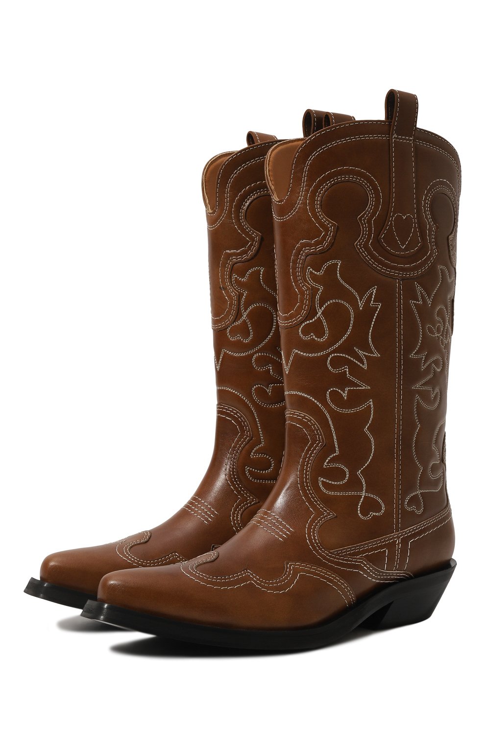 Кожаные казаки GANNI, арт. S2221, фото 1