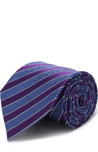 Мужской шелковый галстук с узором ZEGNA, арт. Z2E65/1XW