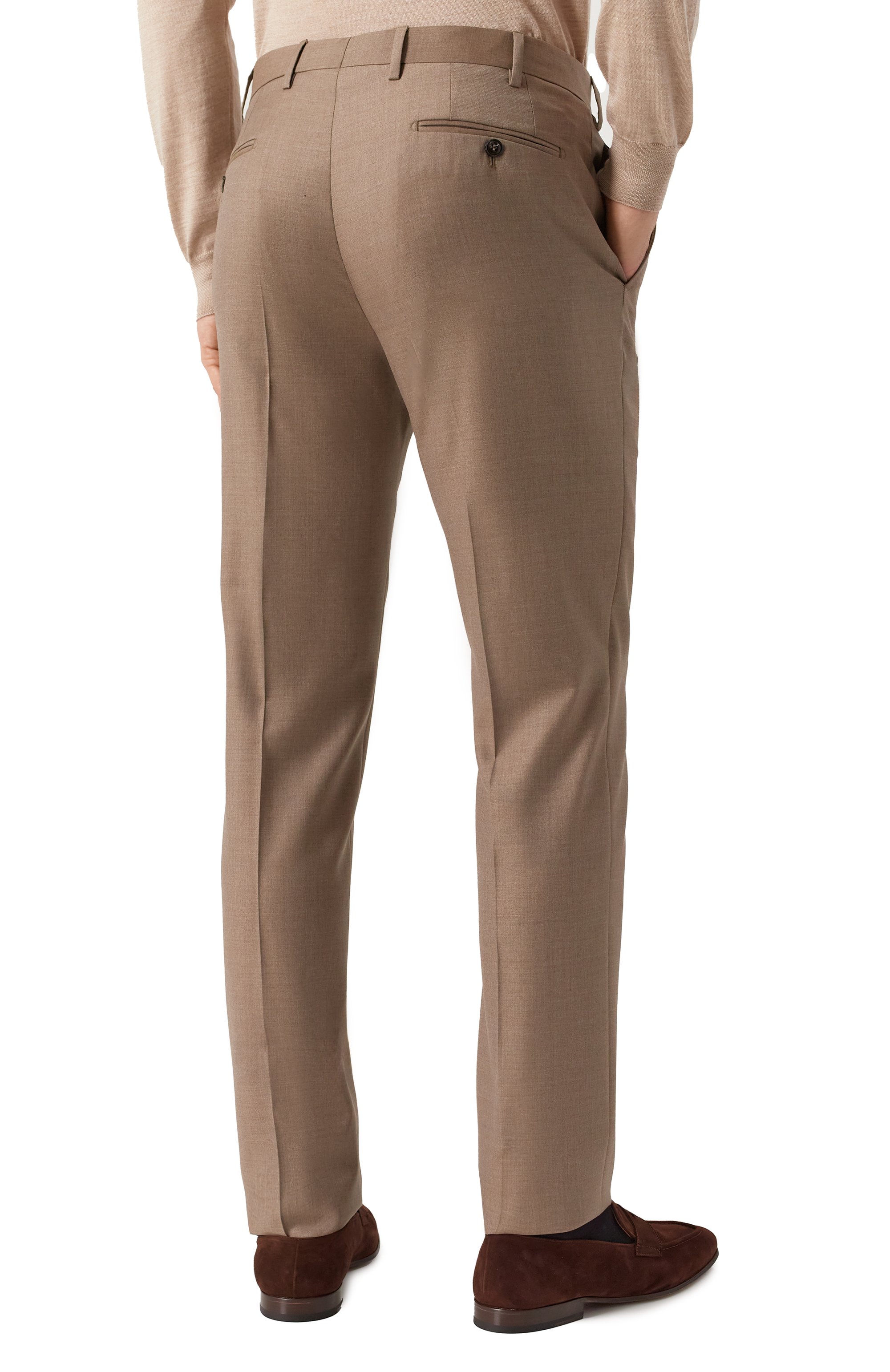 Шерстяные брюки GIORGIO ARMANI бежевого цвета по цене 95900 руб., арт. GM000342/TE10959, фото 4 Шерстяные брюки GIORGIO ARMANI, арт. GM000342/TE10959, фото 4