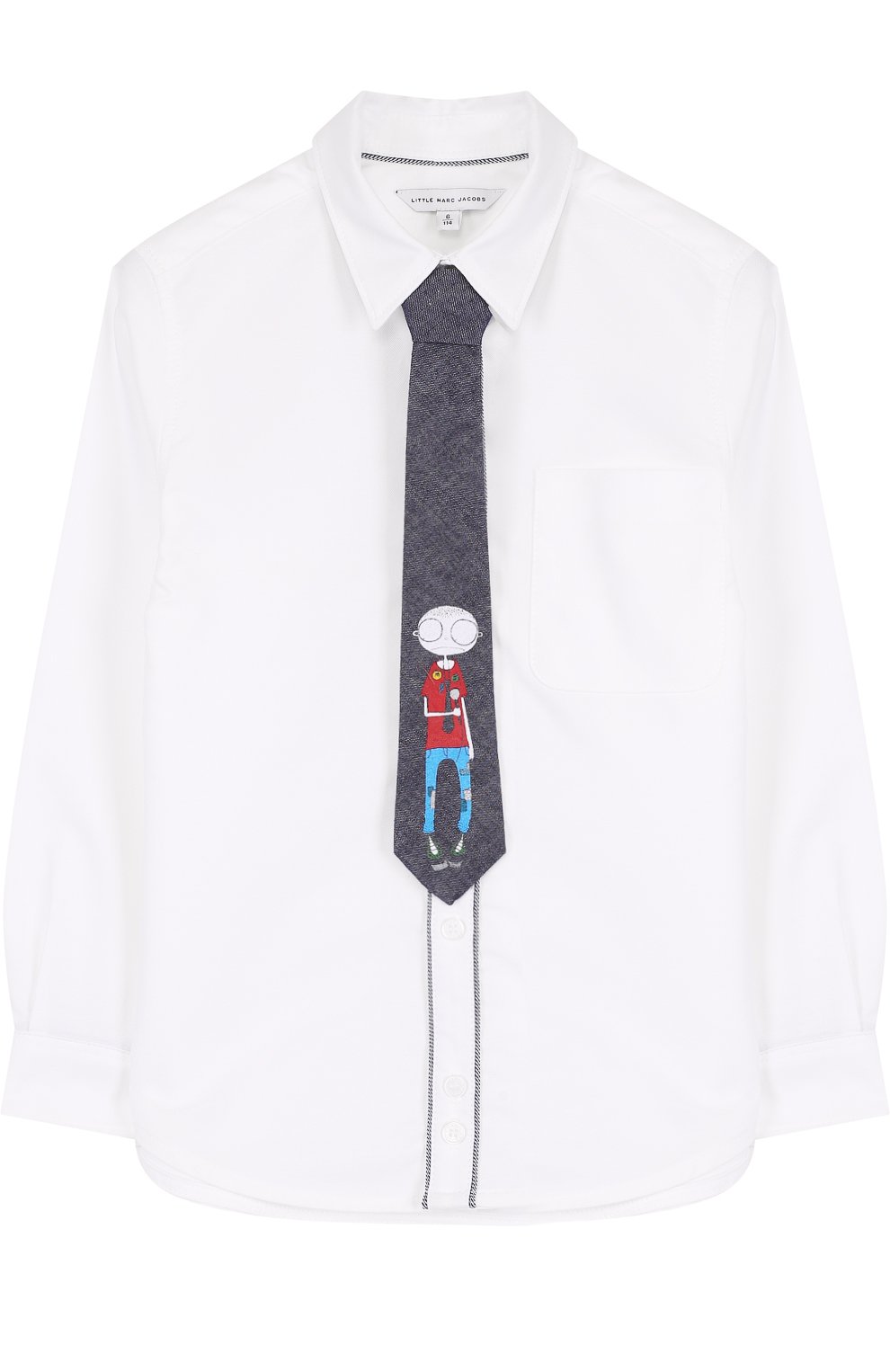 Комплект из хлопковой рубашки и галстука с принтом MARC JACOBS (THE), арт. W25310/6A-12A, фото 1
