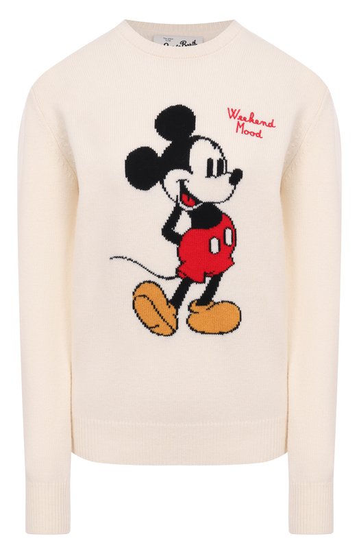 Свитер из шерсти и вискозы MC2 Saint Barth QUE0010-04148I/NEW QUEEN Кремовый QUE0010-04148I/NEW QUEEN