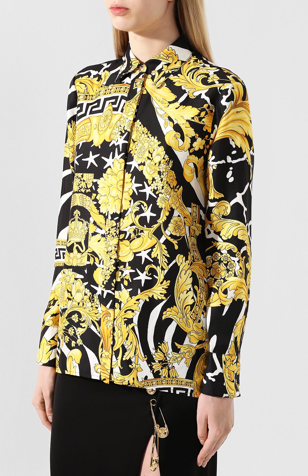 Шелковая рубашка  VERSACE, арт. A82662/A231030, фото 3