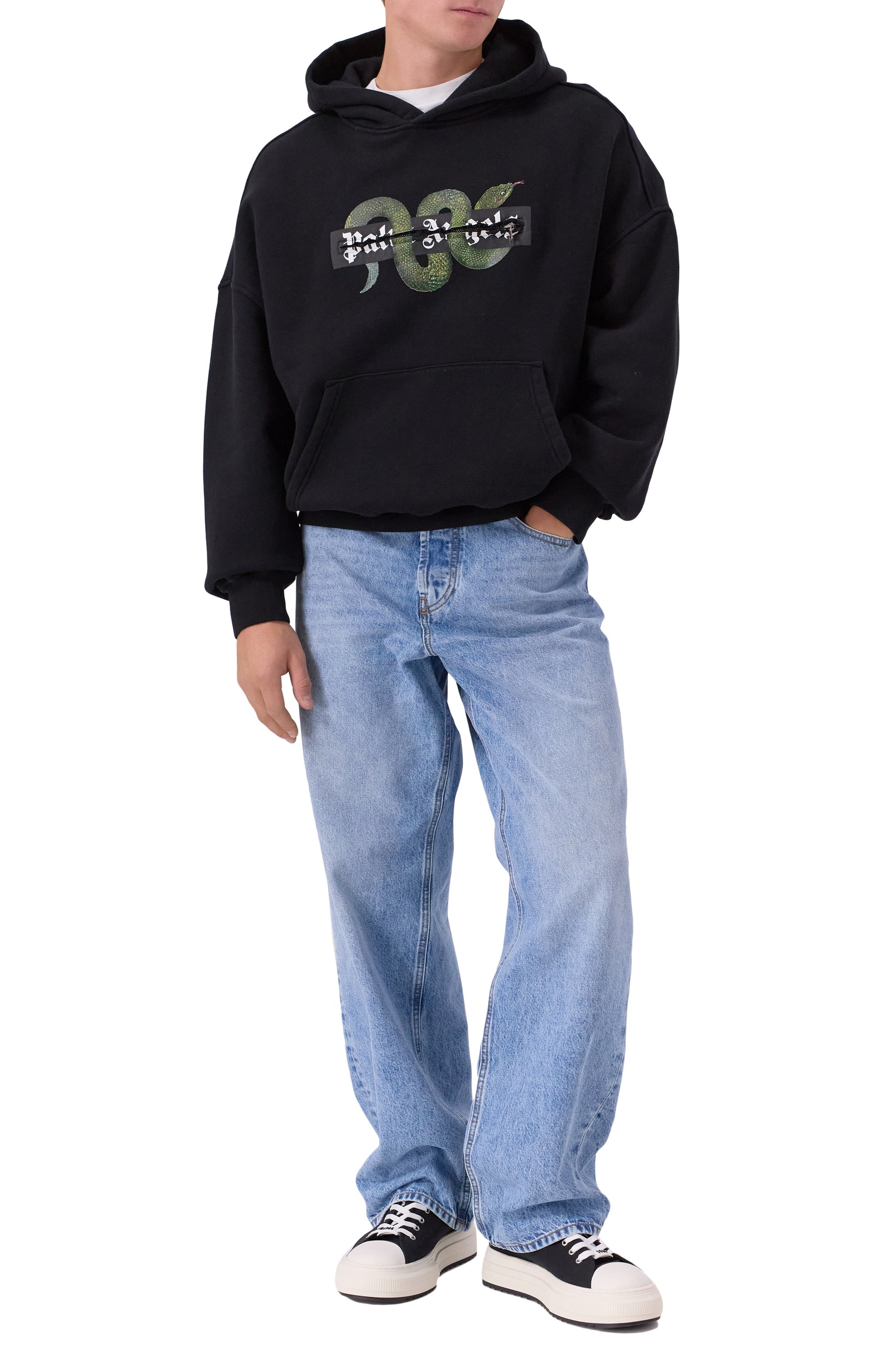 Хлопковое худи PALM ANGELS, арт. PMBB17GF25FLE002, фото 2