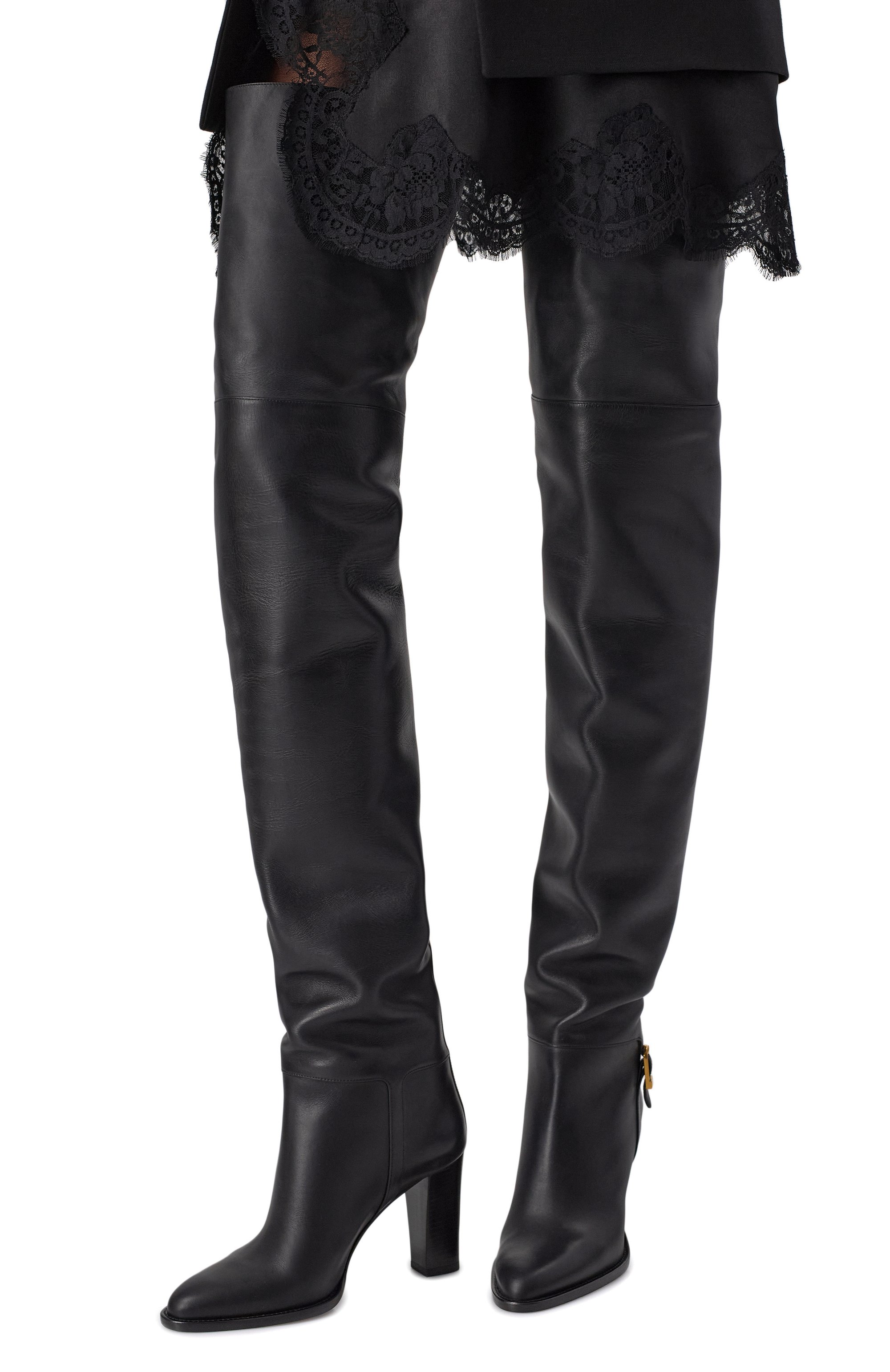 Кожаные ботфорты julia 85 SAINT LAURENT, арт. 840702/AAFBC, фото 2