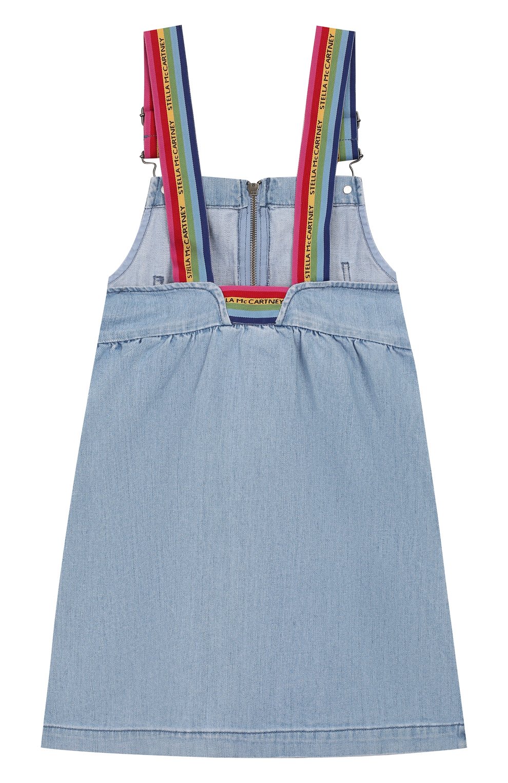 Джинсовый сарафан STELLA MCCARTNEY голубого цвета по цене 5995 руб., арт. 589077/S0K79, фото 2 Джинсовый сарафан STELLA MCCARTNEY, арт. 589077/S0K79, фото 2