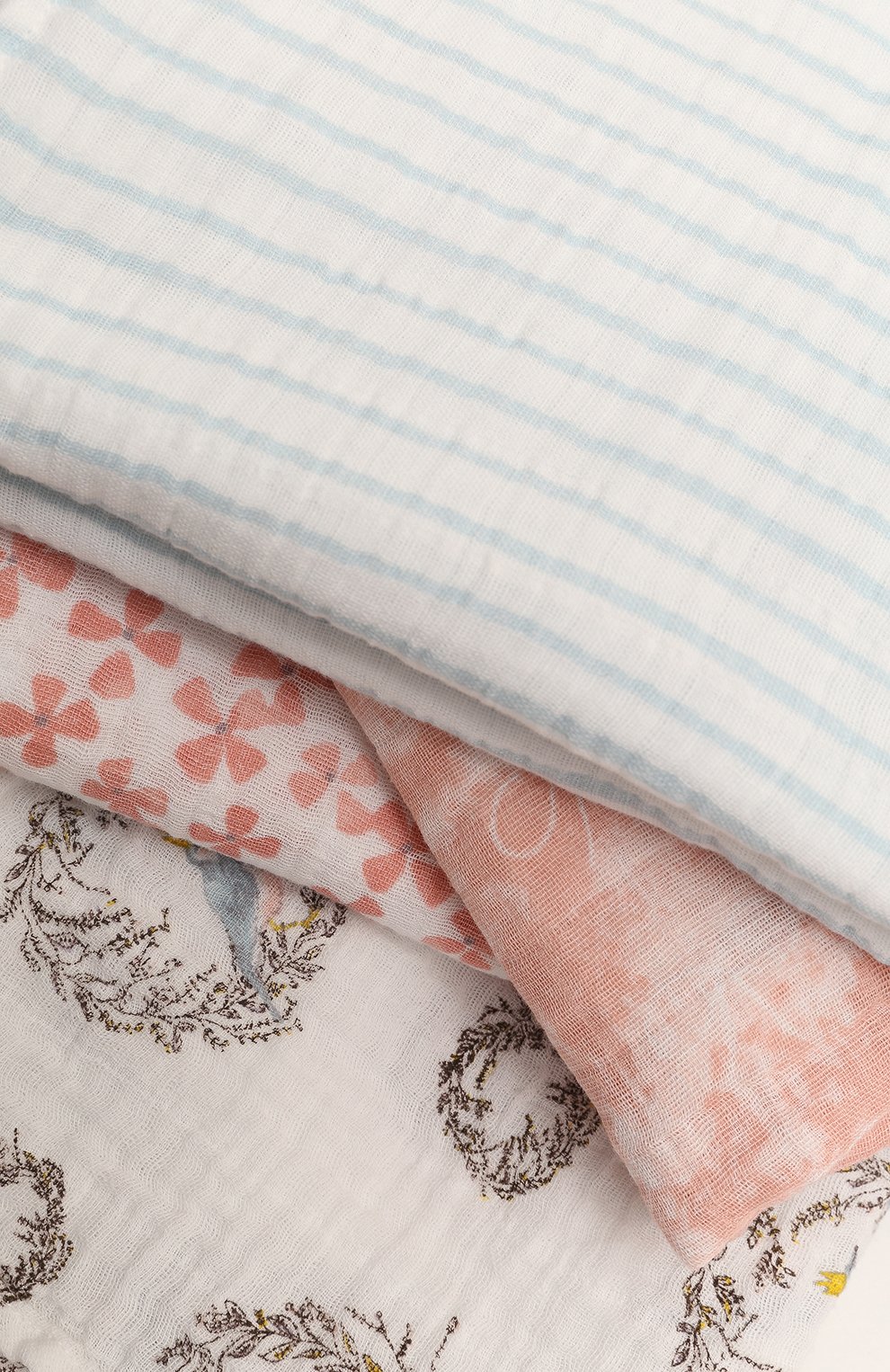 Комплект из четырех пеленок ADEN+ANAIS разноцветного цвета по цене 4790 руб., арт. 2062, фото 2 Комплект из четырех пеленок ADEN+ANAIS, арт. 2062, фото 2